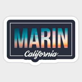 Beach Dreams Marin California Sticker